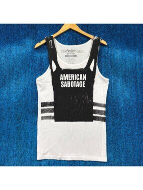 Asap Rocky American Sabotage Rap White Tank Size 2XL